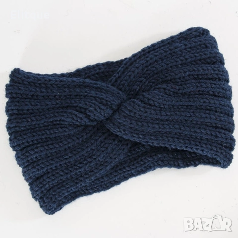 Дамски плетена лента за глава с усукване, снимка 13 - Други - 52644543