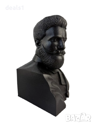 3D Print Уникална декоративна фигура бюст на Христо Ботев, снимка 3 - Колекции - 51892248