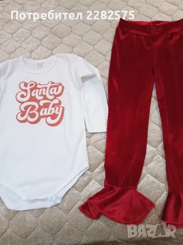 Детски коледен комплект за момиче 92ри размер , снимка 3 - Детски комплекти - 47583612