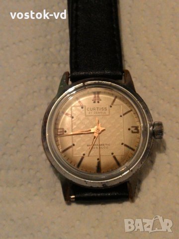 CURTISS 21 JEWELS SWISS MADE МЪЖКИ ЧАСОВНИК РАБОТЕЩ, снимка 8 - Антикварни и старинни предмети - 28183765