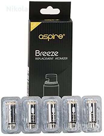 5бр. Aspire Breeze 2 1.00 ohm coils, снимка 1 - Аксесоари за електронни цигари - 36688248