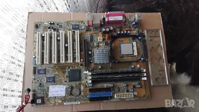 Дънна платка Asus P4PE-X TE Socket 478 CPU+FAN+RAM, снимка 5 - Дънни платки - 49088463