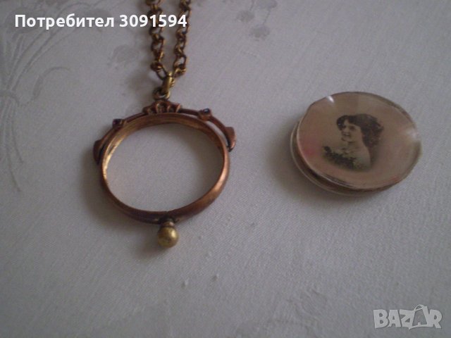 викториянски период пандетив медальон Колие с висулка за носене на снимка дубле, снимка 9 - Антикварни и старинни предмети - 38877361