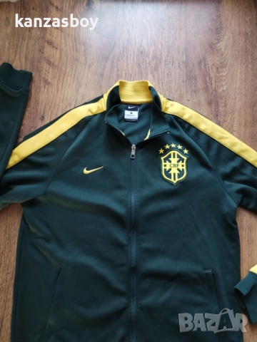 Nike Brazil N98 Track Jacket 2014 - мъжко футболно горнище Л, снимка 3 - Спортни дрехи, екипи - 52956822