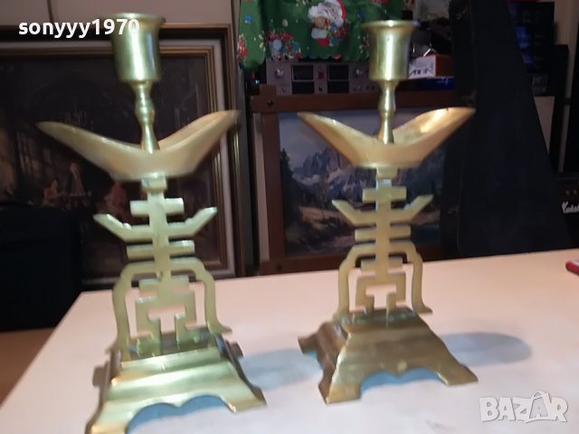 MADE IN HONG KONG-МЕД/МЕСИНГ-ВНОС FRANCE 1911222055, снимка 5 - Антикварни и старинни предмети - 38728488