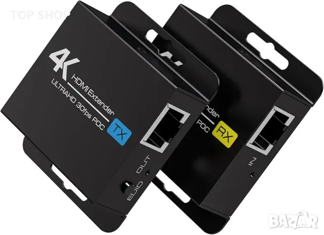 VEDINDUST HDMI удължител 4K30HZ 131FT/40M HDMI през Ethernet HDMI RJ45 HDMI, снимка 3 - Друга електроника - 48771370
