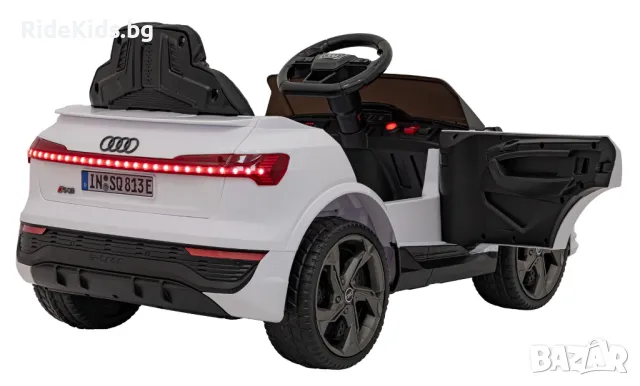 Audi SQ8 12V – Детски акумулаторен джип, Бял, EVA гуми, снимка 7 - Детски велосипеди, триколки и коли - 50418541