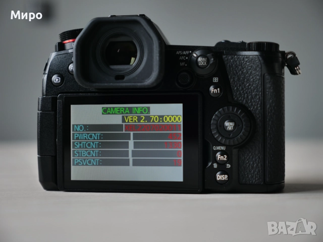 Panasonic G9 [Като нов!] на 1300 кадъра, снимка 4 - Фотоапарати - 52974614