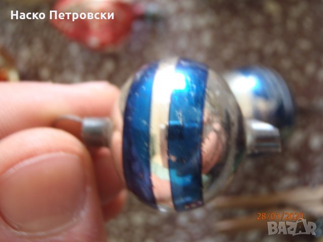 Уникални ретро СТЪКЛЕНИ коледни играчки за елха., снимка 17 - Антикварни и старинни предмети - 28265131