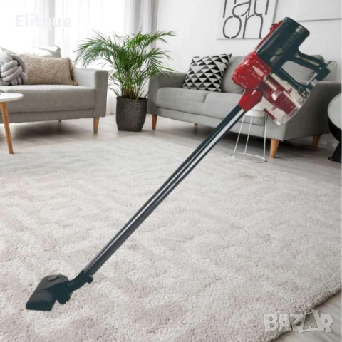 Прахосмукачка вертикална и ръчна 281, 600W, 0.8л., циклон, без торба, червен/черен