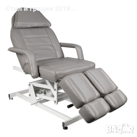 Стол за педикюр Azzurro 673AS (1 мотор) - бял/сив