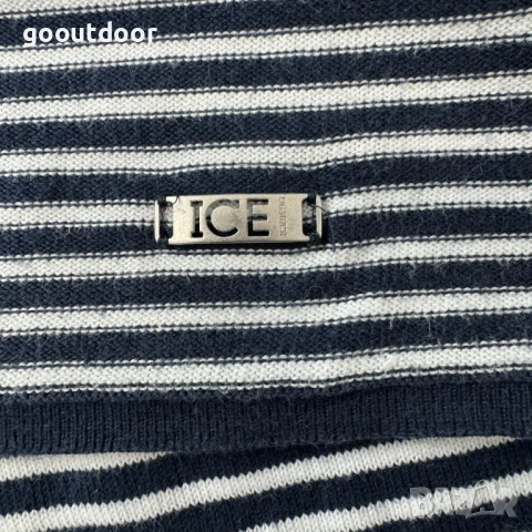 Iceberg Striped Pocket T-shirt (XL), снимка 5 - Блузи - 53601158