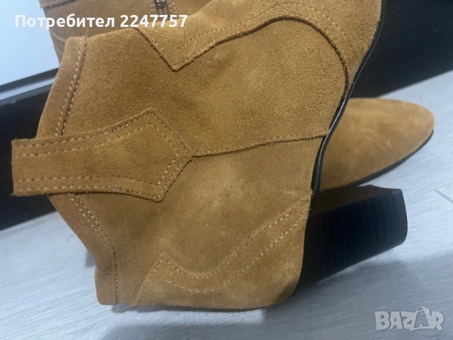 Нови боти цвят Камел размер 36, снимка 2 - Дамски боти - 52468964
