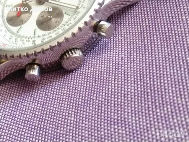 Брайтлинг автоматичен часовник верижка естествена кожа, снимка 5 - Мъжки - 50113882