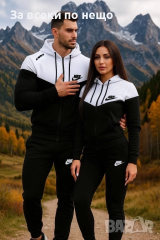 Nike Екипи За Двойки👚🩳Дамски Спортен Екип Найк👕🩳Мъжки Спортен Комплект Найк - 3 Цвята Код LFS568, снимка 3 - Спортни екипи - 51802865