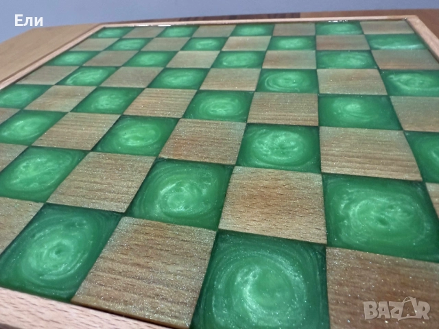 Луксозен, ръчно изработен шах комплект, снимка 6 - Шах и табла - 52594860