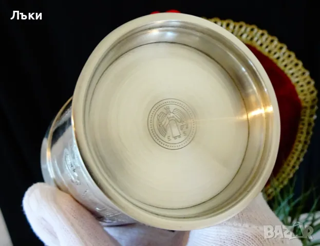 Чаша,халба от калай Schwäbisch Hall,300 мл. , снимка 8 - Антикварни и старинни предмети - 48549283