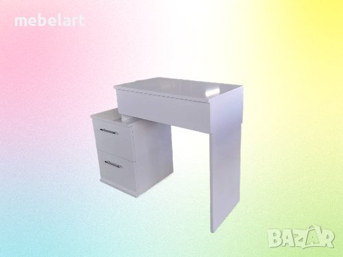 Тоалетка - Бял Гланц, снимка 3 - Тоалетки - 43375253