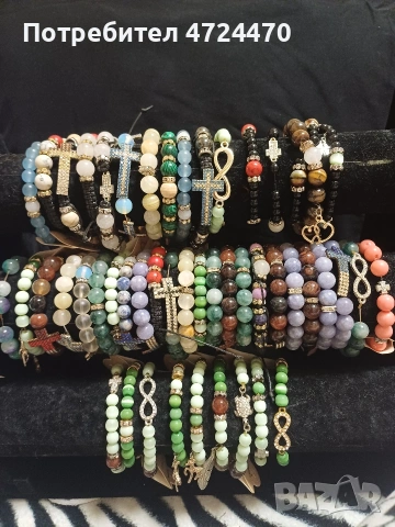 Ръчно изработени гривни със специални камъни ✨, снимка 4 - Гривни - 53293956