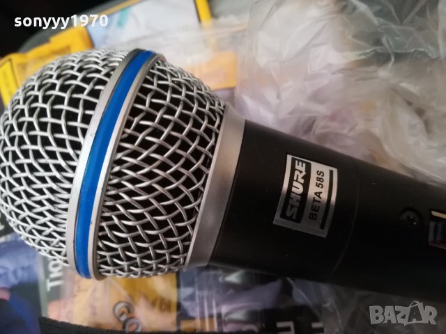 shure beta sm58s-profi microphone swiss 0104211707, снимка 4 - Микрофони - 32387591