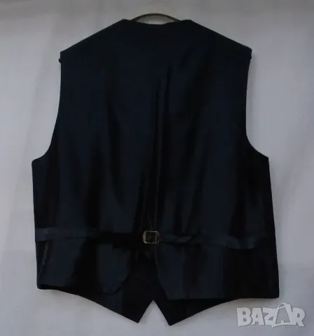 Мъжки луксозен черен костюм състоящ се от три части, сако, жилетка и панталон., снимка 5 - Костюми - 50087415