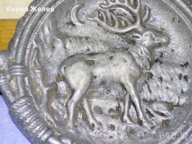 СТАРИНЕН ЛОВДЖИЙСКИ КРАСИВ с БЛАГОРОДЕН ЕЛЕН СРЕБРИСТ МЕТАЛЕН ПЕПЕЛНИК КОЛЕКЦИОНЕРСКА ЧИНИЙКА 41555, снимка 10 - Колекции - 43663089