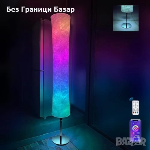 Нова Смарт RGB LED ъглова лампа с APP, Alexa, музика за осветление дом