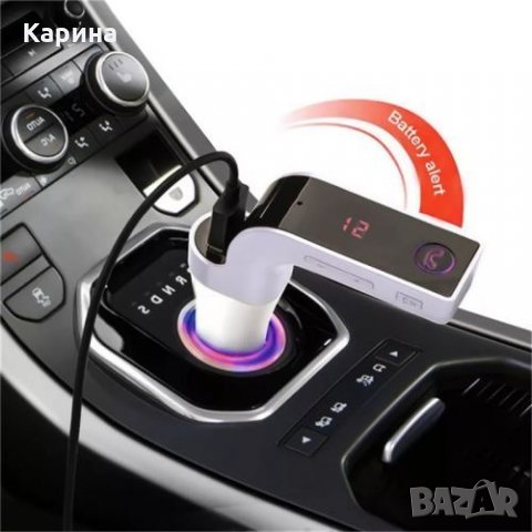 Bluetooth FM transmiter трансмитър Handsfree, снимка 2 - Аксесоари и консумативи - 26668774