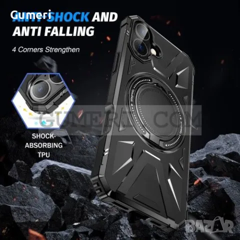 Противоударен Кейс с Ринг за Apple iPhone 16, снимка 14 - Калъфи, кейсове - 48831921