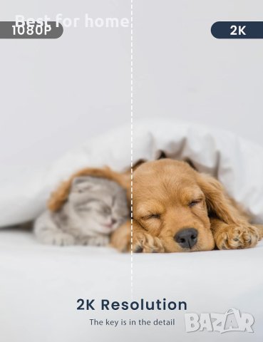 2K вътрешна камера за наблюдение, WiFi камера за бебе,P1Pro, снимка 5 - Камери - 43426188