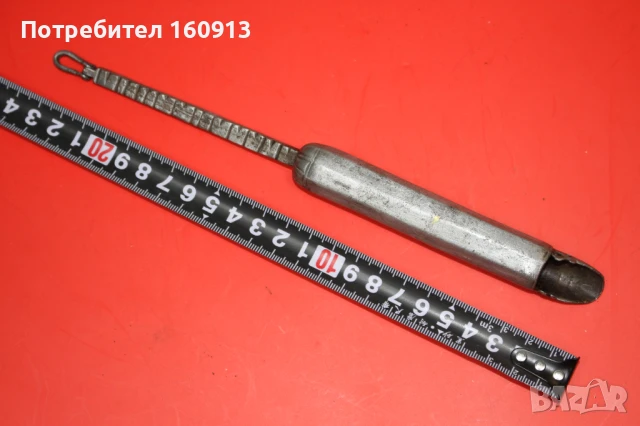 Османски балкански дозатор за барут за кремъчни капсулни пушки пищови.