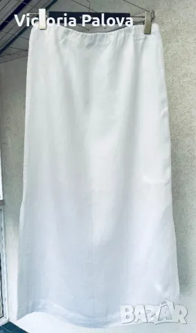 Дълга пола  PUREJIL лен 100%, снимка 3 - Поли - 47287668