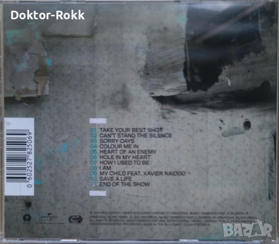 Rea Garvey – Can't Stand The Silence (2011, CD), снимка 5 - CD дискове - 44910911