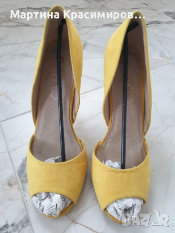 Дамски жълти обувки , снимка 1