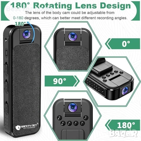 SAFETYNET Компактен HD 1080P, снимка 4 - HD камери - 53187949