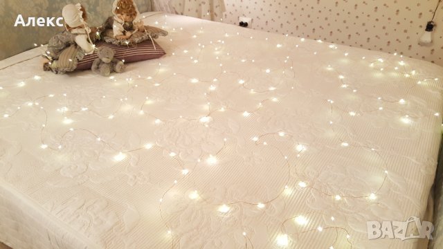 КАЧЕСТВЕНИ!!! Коледни лампички на БАТЕРИИ, таймер, дистанционно,водоустойчиви! 6м, снимка 7 - Декорация за дома - 27121155