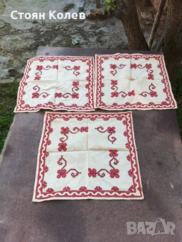 стари ръчно бродирани кърпички , снимка 10 - Антикварни и старинни предмети - 50036695