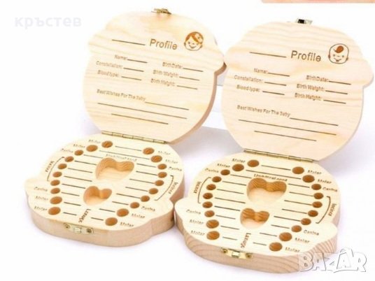 Дървена кутия за млечни зъби, снимка 4 - Образователни игри - 27204698