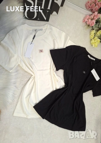 Calvin Klein ⚜️Дамска Памучна Тениска , снимка 5 - Тениски - 53287402