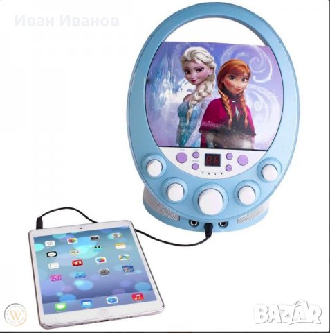 Disney Sakar Frozen Disco Party CD+G Karaoke with Light - Kids Karaoke - Featuring Frozen , снимка 3 - Музикални играчки - 32816963