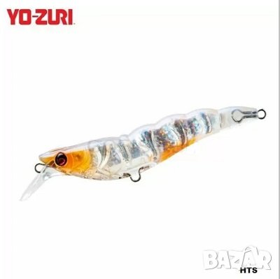 Воблер скарида Yo-Zury Crystal 3D Shrimp SS 90mm. 12.5g. R1162 , снимка 2 - Такъми - 43408195