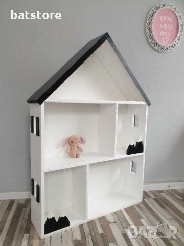 Детска етажерка къщичка, снимка 2 - Мебели за детската стая - 27660142