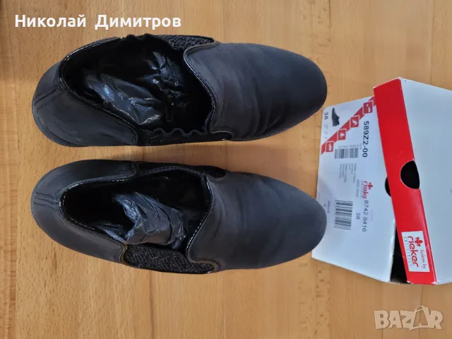 Продавам дамски обувки Riecker 38 номер, снимка 2 - Дамски апрески - 49048345