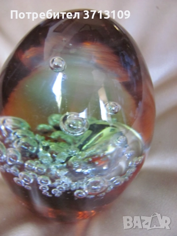 Кристална тежест за бюро, преспапие , Бавария, снимка 6 - Декорация за дома - 51644036