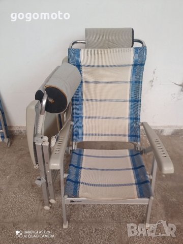 Сгъваем шезлонг алуминиеви за плаж, с регулиране на наклона , снимка 13 - Къмпинг мебели - 37965946