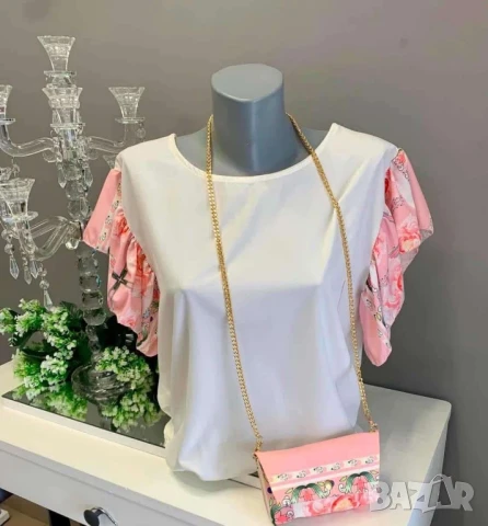 тениска с чантичка 