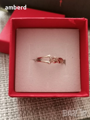 Нежен и елегантен сребърен пръстен - модел R116, снимка 2 - Пръстени - 52139467