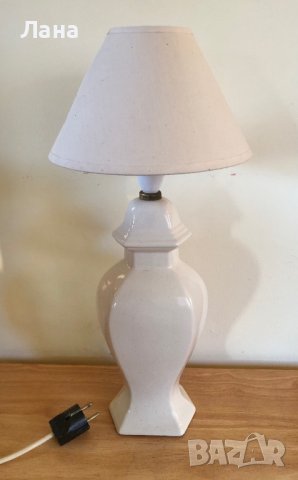 Английска порцеланова настолна лампа, 50 см, снимка 4 - Декорация за дома - 43928578