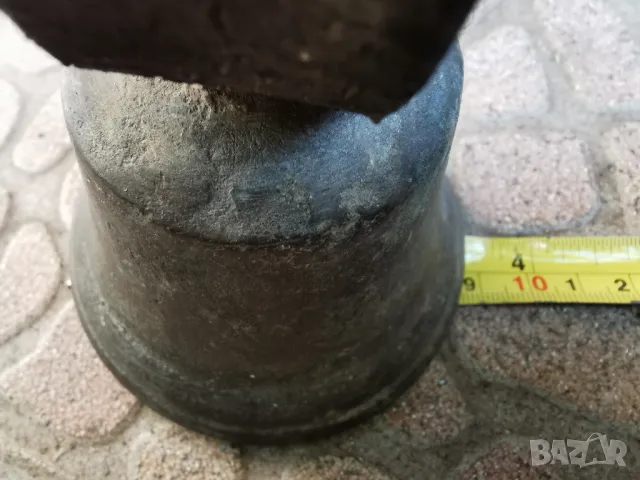 стара бронзова камбана, снимка 5 - Антикварни и старинни предмети - 47777773