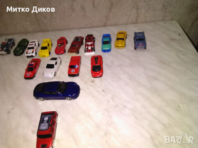 Метални колекционерски колички 16 бр Hotwheels-10бр.Bburago-1бр-Maisto-2бр-Welly-3бр., снимка 6 - Колекции - 51584647
